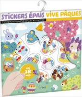Stickers épais : Vive Pâques