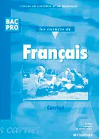 Les carnets de Français, BAC PRO