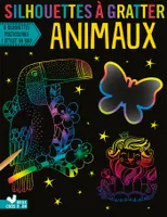 Silhouettes à gratter Animaux - pochette avec accessoires