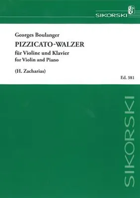 Pizzicato-Walzer, für Violine und Klavier