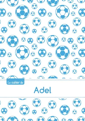 Le cahier d'Adel - Blanc, 96p, A5 - Football Marseille