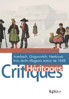 Auerbach, Grigorovitch, Němcová : trois récits villageois autour de 1848