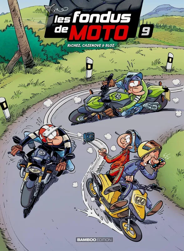Les Fondus de moto - tome 09 - top humour 2023 Bloz
