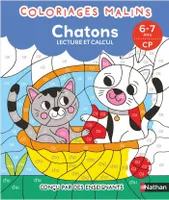 Coloriages malins - Chatons lecture et calcul - 6-7 ans CP