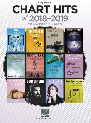 Chart Hits Of 2018-2019, 20 titres phares pour guitare facile