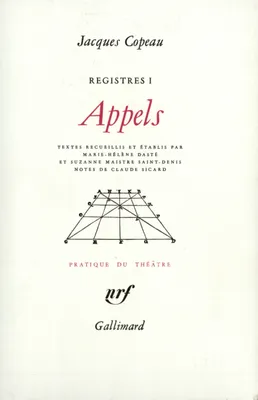 Registres, I : Appels