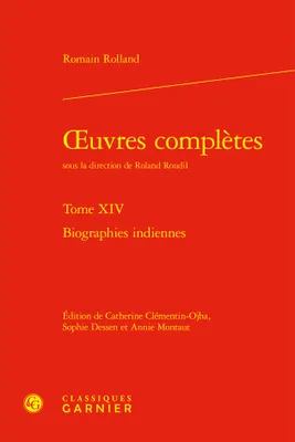 oeuvres complètes, Biographies indiennes