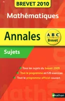 Annales brevet 2010 Mathématiques (sujets)