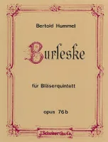 Burleske, op. 76b. wind quintet. Partition et parties.