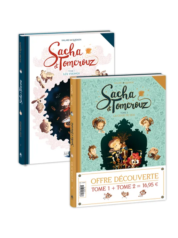 Livres BD BD jeunesse Sacha et Tomcrouz - Pack T01 HC + T02 Bastien Quignon