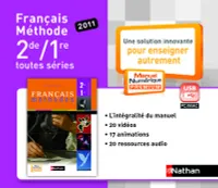 Français méthode 2e/1e Sivan manuel numérique enrichi Clé USB tarif non adoptant
