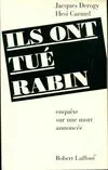 Ils ont tué Rabin