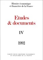 ÉTUDES ET DOCUMENTS - 1992