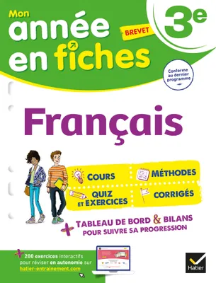 Français 3e, fiches de révision collège