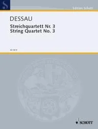 String Quartet No. 3, string quartet. Partition et parties.
