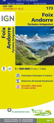 Top100173 Foix/Andorre  1/100.000