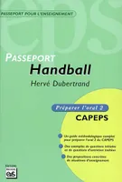 Handball, CAPEPS externe, épreuve d'admission orale 2, méthodologie et contenus