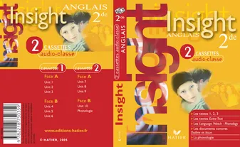 Insight Anglais 2de - 2 cassettes audio classe