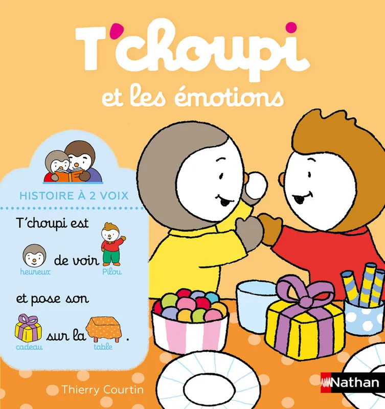 Jeux et Jouets Livres Livres pour les 0-3 ans Livres tout carton T'choupi et les émotions Thierry Courtin