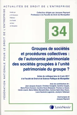 groupes de societes et procedures collectives