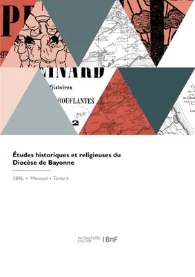Études historiques et religieuses du Diocèse de Bayonne