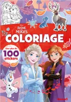 Disney La Reine des Neiges - Coloriage avec plus de 100 stickers (Elsa et Anna bras croisés) - Avec plus de 100 stickers