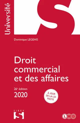 Droit commercial et des affaires 2020 - 26e éd.