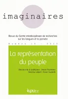 Imaginaires, n°15/2012, La représentation du peuple