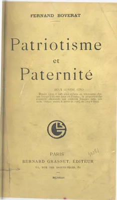 Patriotisme et paternité