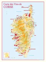 Carte des Vins de Corse, 30x40 cm