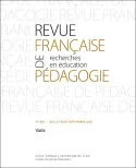 Revue française de pédagogie, n°204/2018, Varia
