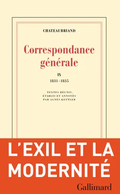 Correspondance générale (Tome IX) - 1831-1835