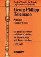 Sonata F minor, treble recorder and piano.