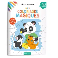 L'école des pandas : mes coloriages magiques : les lettres