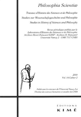 Philosophia Scientiae T. 14 / 2 2010, Louis Rougier Historien des Sciences