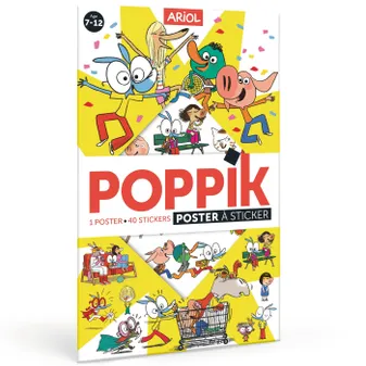 Poppik Ariol - 1 poster + 45 stickers repositionnables