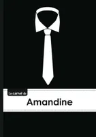 Le carnet d'Amandine - Lignes, 96p, A5 - Cravate