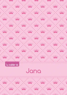 Le cahier de Jana - Blanc, 96p, A5 - Princesse