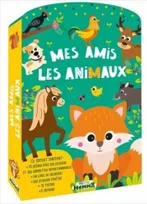 Mon P'tit Hemma - Mes amis les animaux - Ce coffret contient: 10 décors avec des stickers et des gommettes repositionnables, un livr