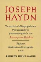 Joseph Haydn, Thematisch-bibliographisches Werkverzeichnis