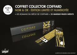 Coffret collector 25 marque-pages noir et or