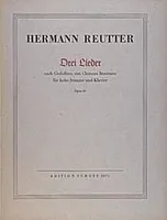 Drei Lieder, op. 61. high Voice Part and Piano. aiguë.