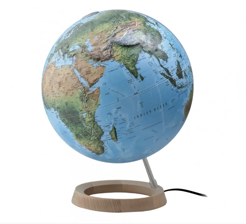 Jeux et Jouets Jeux éducatifs et scientifiques Découverte du monde Globe physique Politique National Geographic  30 cm en relief axe aluminium Globes