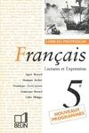Français 5e 1997 professeur, livre du professeur
