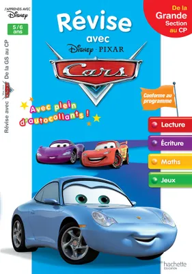 Disney - Cars - De la Grande Section au CP - Cahier de vacances 2021