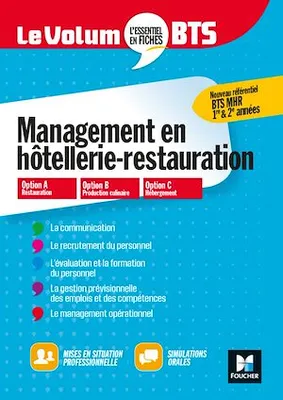 Le Volum' BTS - MHR - Management de l'hôtellerie-restauration - Révision et entraînement