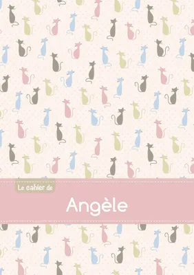 Le cahier d'Angèle - Petits carreaux, 96p, A5 - Chats
