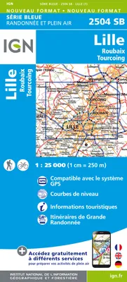 Série bleue [nouveau format], 2504SB, 2504Sb Lille/Roubaix/Tourcoing