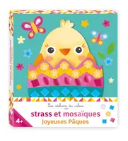 Strass et mosaïques Joyeuses Pâques - mini boîte avec accessoires