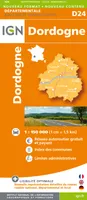 [France] départementale, D24, Aed D24 Dordogne  1/150.000